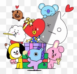 Bt21 Bts Cake Topper Instant Digital Download Printable Pdf Emoji,Emoji Birthday Collection Toppers