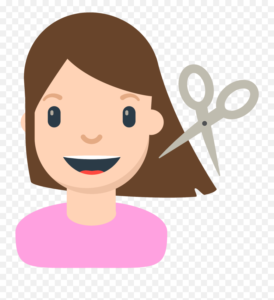 Person Getting Haircut Emoji - Cartoon Hair Cut,Hair Cut Emoji