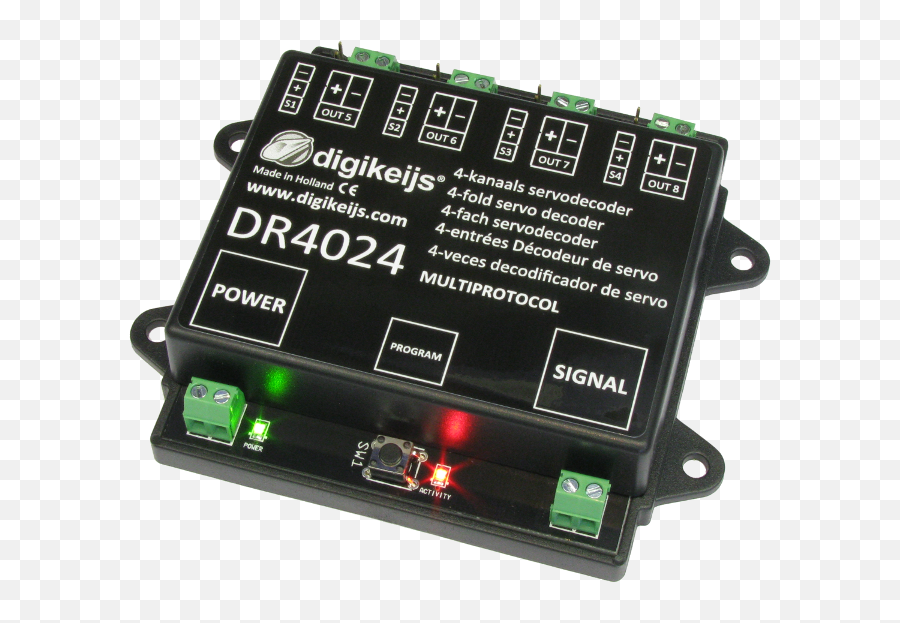 Digikeijs Dr4024 4 Channel Dcc Servo Decoder With 4 Extra - Digikeijs Dr4024 Emoji,Emoji Decoder