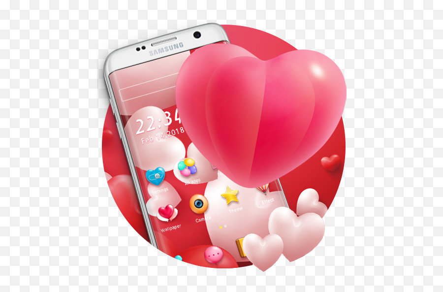 Love Wallpaper Android Theme - Balloon Emoji,Red Balloon Emoji