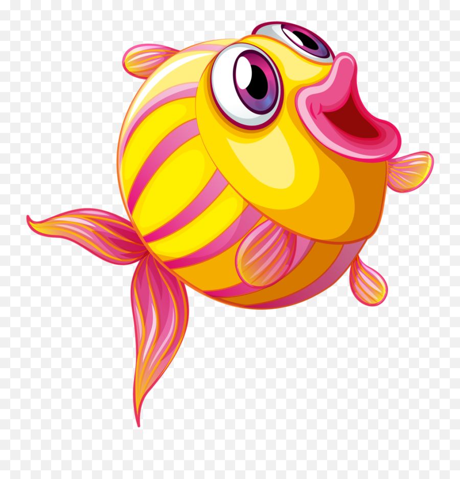 Fishing Clipart Summer Fishing Summer - Sea Fish Cartoon Png Emoji,Gone Fishing Emoji
