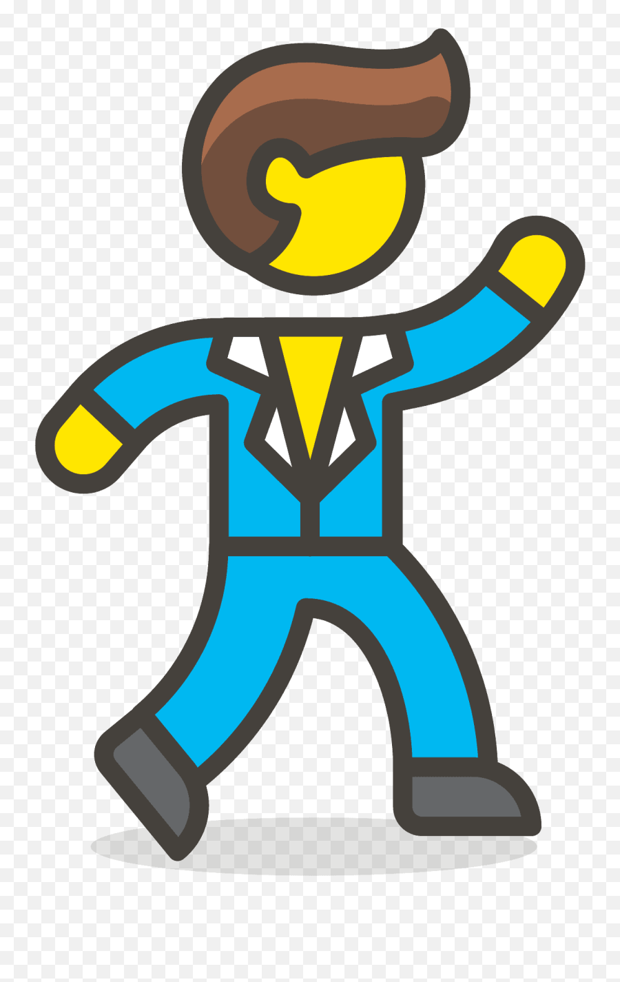Man Dancing Emoji Clipart - Dibujos De Un Hombre Bailando,Android Dancer Emoji