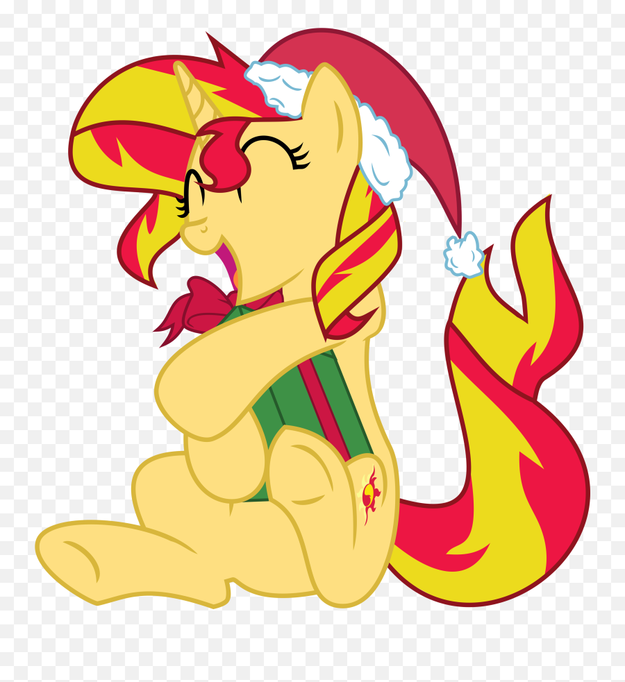 Gives Sunset Image - Sunset Shimmer Pony Christmas Emoji,Stay Warm Emoji