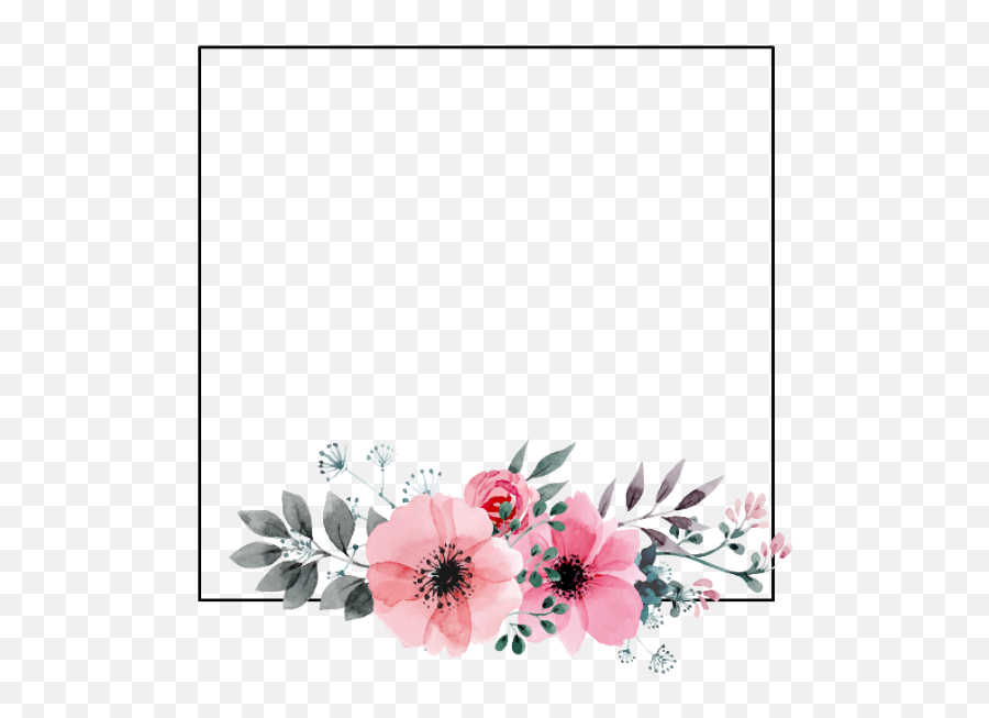 Frame Sticker By Remix Chat Gone My Bby Nooo - White Background Flowers Png Emoji,Emoji Quiz Answers Iphone