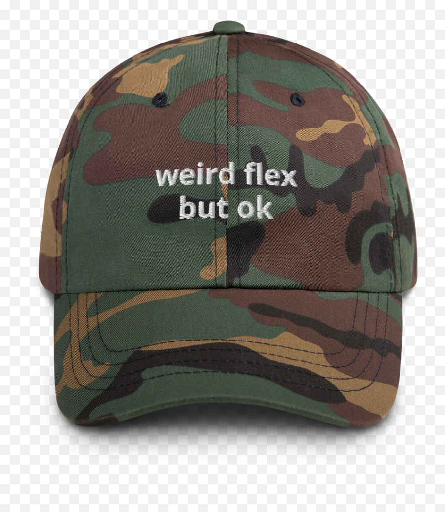 Weird Flex But Ok - Maga Hat Camo Emoji,Peach Emoji Cap