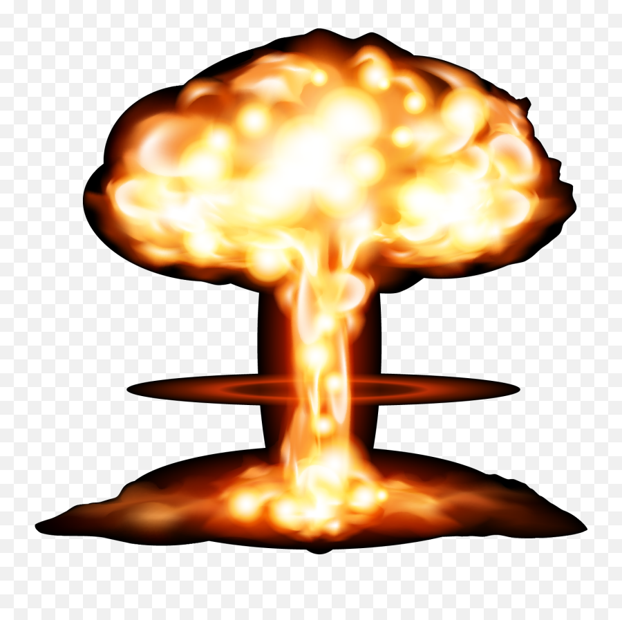 Mushroom Cloud Explosion Clipart - Cartoon Mushroom Cloud Free Emoji,Facebook Emoticons Mushroom Cloud