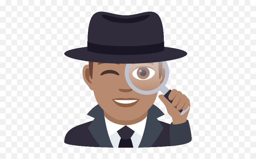 Man Detective Joypixels Gif - Mandetective Joypixels Sleuth Discover U0026 Share Gifs Detective Emoji,Man Gesturing No Black Emoji