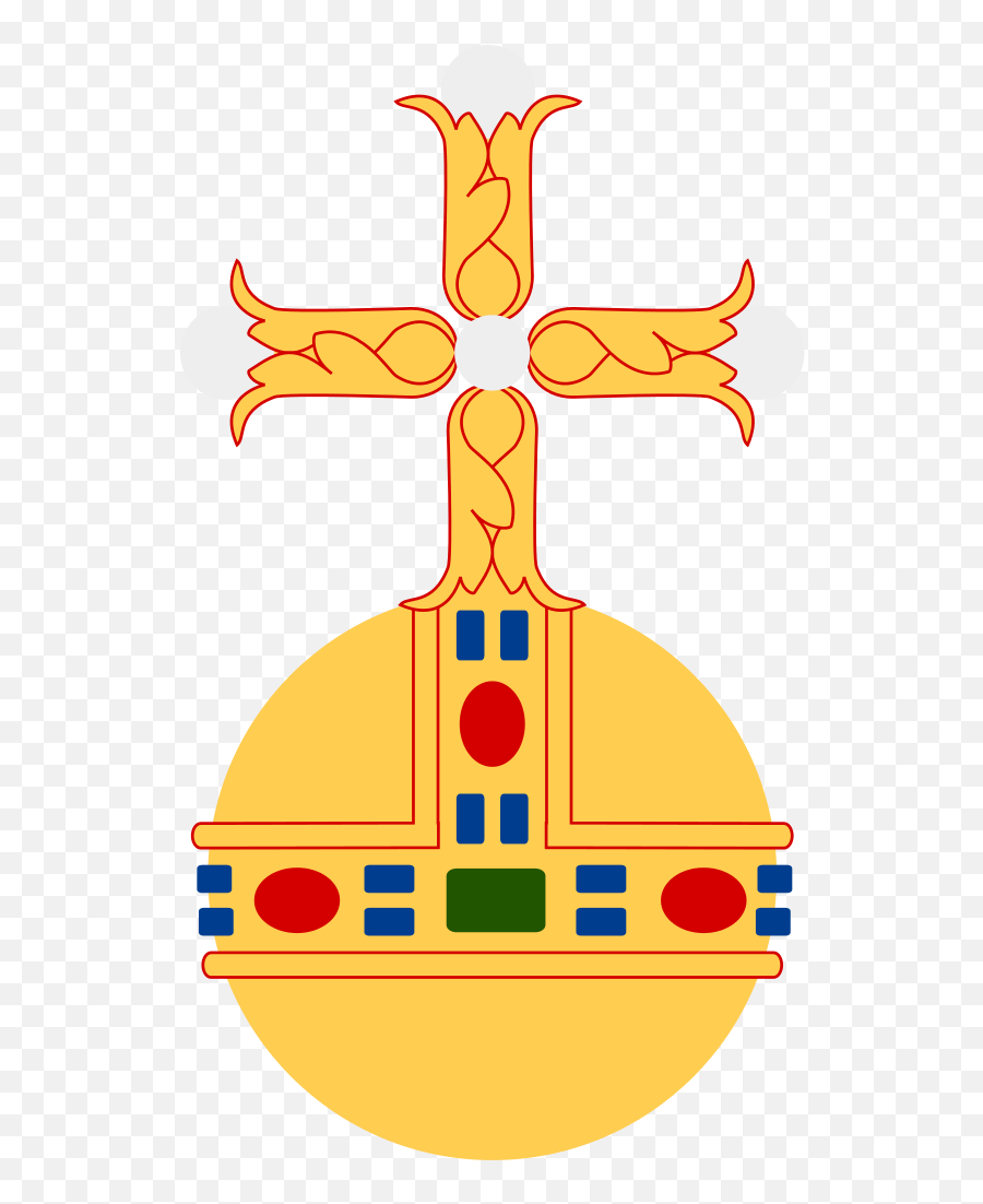 Christian Cross Has A Circle - Globus Cruciger Png Emoji,Lucifer Cross Emoticon