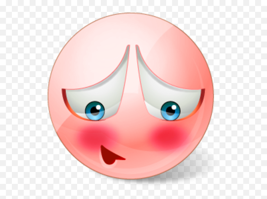 Free Clip Art - Red Faced Embarrassed Emoji,Embarrassed Emoji