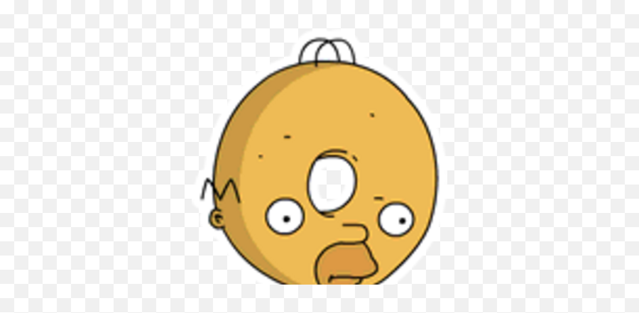 Like A Donut Hole In The Head - Homer Simpson Donuts Emoji,Emoji Level38