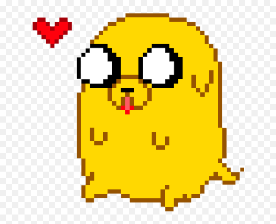Pixel Pc Yellow Love Tumblr Sticker - Cute Pixel Art Adventure Time Emoji,Cute Emoticon Desktop Backgrounds Tumblr