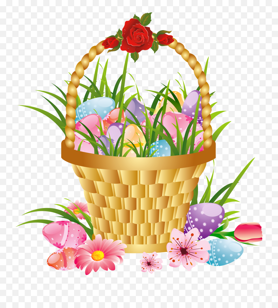 Free Easter Basket Pics Download Free - Free Easter Basket Clipart Emoji,Emoticon Easter Basket