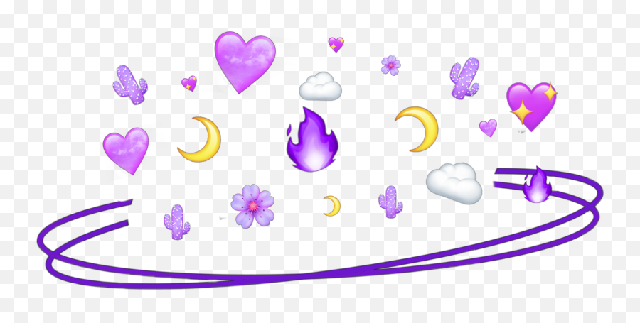 Ring Purple Edit Sticker - Girly Emoji,Crown, Ring, Heart Emojis