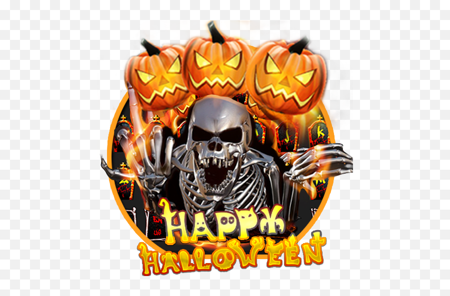 Halloween Skull Keyboard Theme - Halloween Emoji,Galaxy S7 Where Is The Pumpkin Emojis