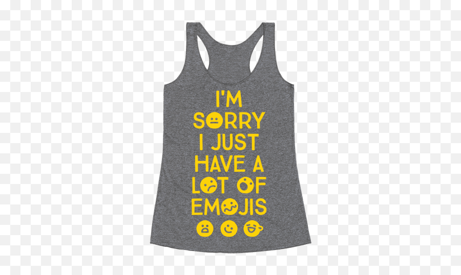 Emoji Racerback Tank Tops - Dolce Gusto,A Lot Of Emojis