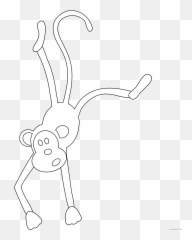 Monkey Outline Coloring Pages Monkey - Dot Emoji,War Over Monkey Emojis