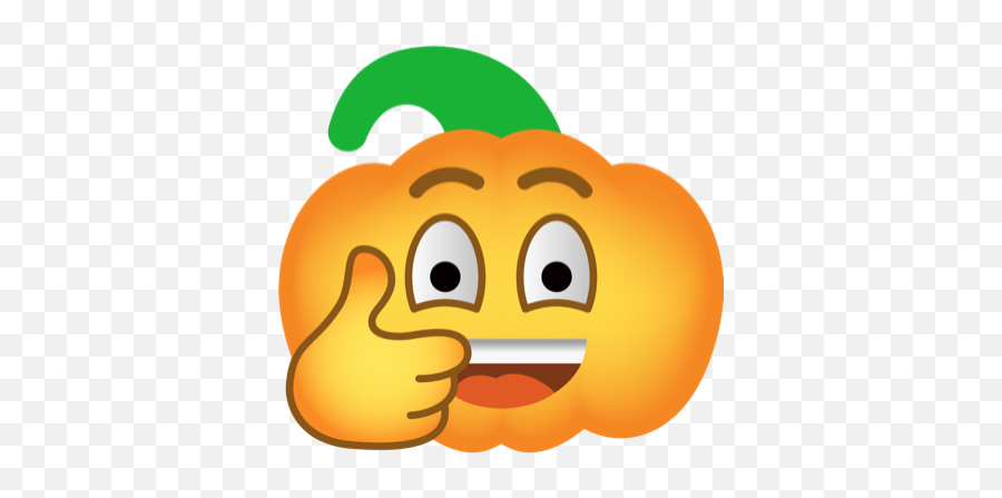 Pumpkin Halloween Emoji Sticker 4 By Mua Con - Happy,3 Bad Emojis