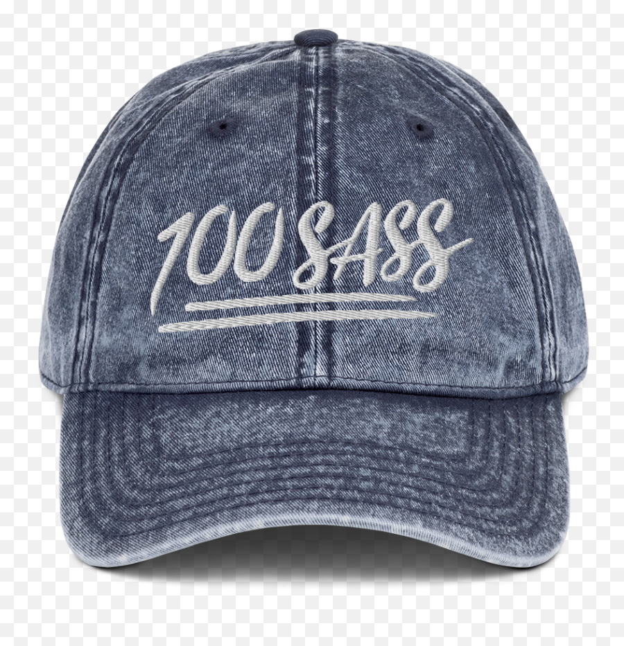 100 Sass Vintage Cotton Twill Cap - Black Girl Magic Hats Emoji,Girl Emojis Black And White Sassy Girl