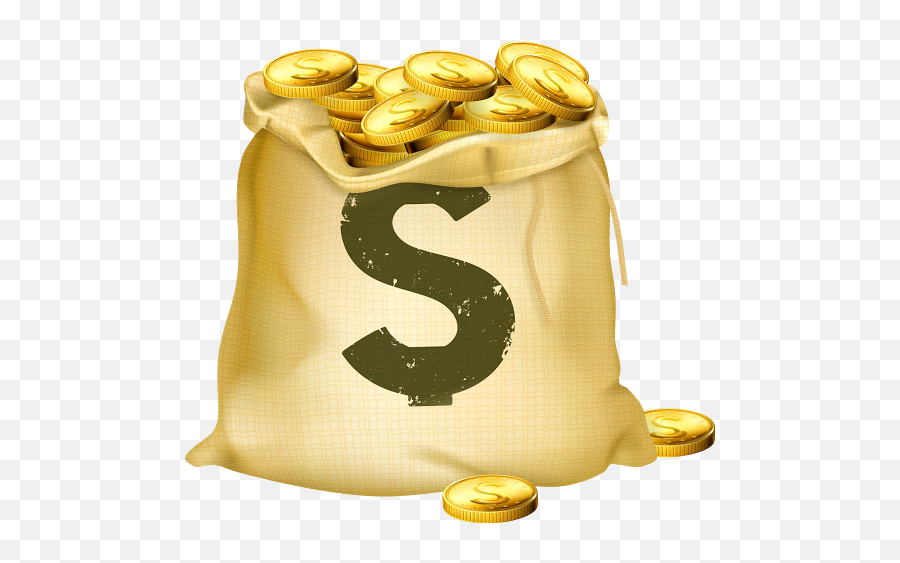 Money Bag Gold Coin - Money Bag Png Download 530482 Gold Coin Bag Emoji,Money Bag Emoji Yellow