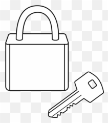 Free Lock Clipart Black And White - Outline Images Of Lock And Key Emoji,Padlock Emojis Iphone