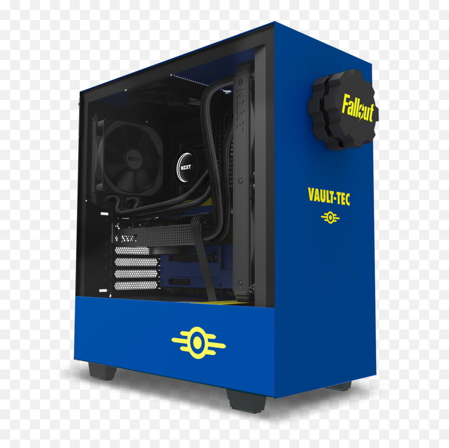 H500 Vault Boy Nzxt - White And Yellow Nzxt Case Emoji,Fallout Guy Emotions