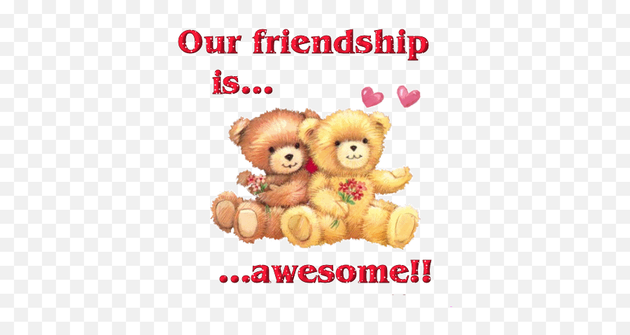 Friendship Messages Friendship - Friendship Day Teddy Bear Emoji,Really Cute Emojis For You Frind