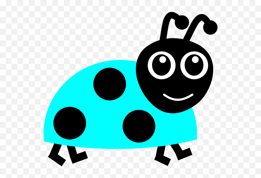 Light Blue Ladybug Clip Art At Clker - Green Ladybug Clipart Emoji,What Is The Termite, Ladybug Emoticon