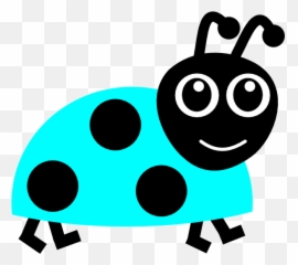 Light Blue Ladybug Clip Art At Clker - Green Ladybug Clipart Emoji,What Is The Termite, Ladybug Emoticon