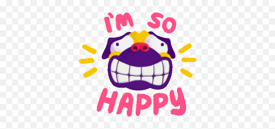 Worried Happy Sticker - Worried Happy Pug Discover U0026 Share Happy Emoji,Skype Emoticon Tongue Out