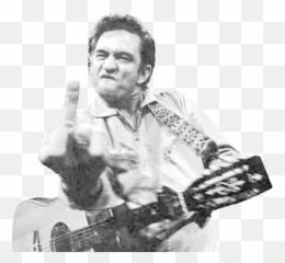 Johnny Cash Png - Johnny Cash Bw Johnny Cash 2401094 Celebreties Flipping The Bird Emoji,Johnny Gargano Emoticon Meaning