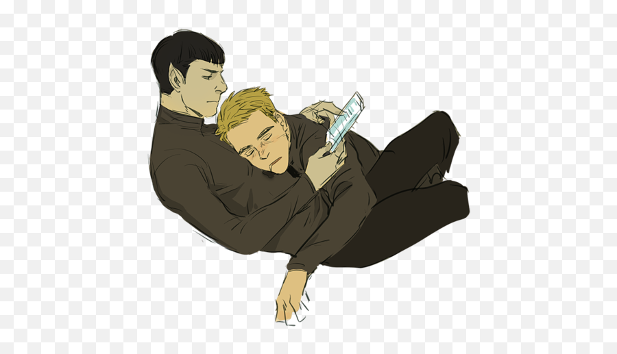 90 Spirk Ideas Spirk Spock And Kirk Star Trek Ships - Illustration Emoji,The Many Emotions Of Spock