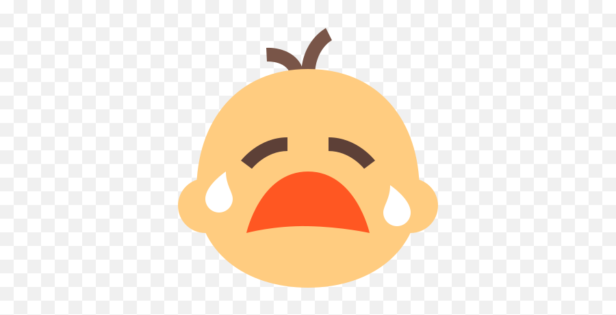 Ícone De Bebê Chorando No Estilo Cor - Baby Crying Icon Png Emoji,Emoticon De Llorando