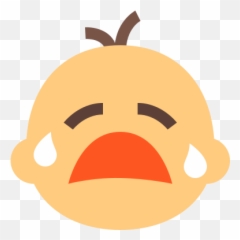 Ícone De Bebê Chorando No Estilo Cor - Baby Crying Icon Png Emoji,Emoticon De Llorando