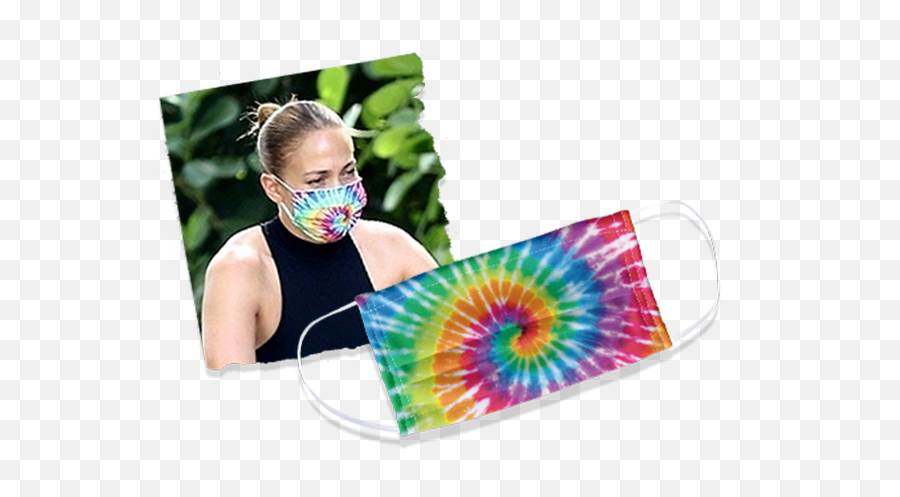 Tie Dye Spiral Face Mask - For Swimming Emoji,Tie-dye Emoji