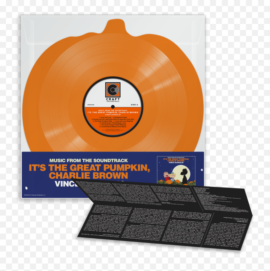 Cds Vinyl Soundtracks - Vince Guaraldi The Great Pumpkin Charlie Brown Pumpkin Shape Vinyl Emoji,Emil Nier Emoticons