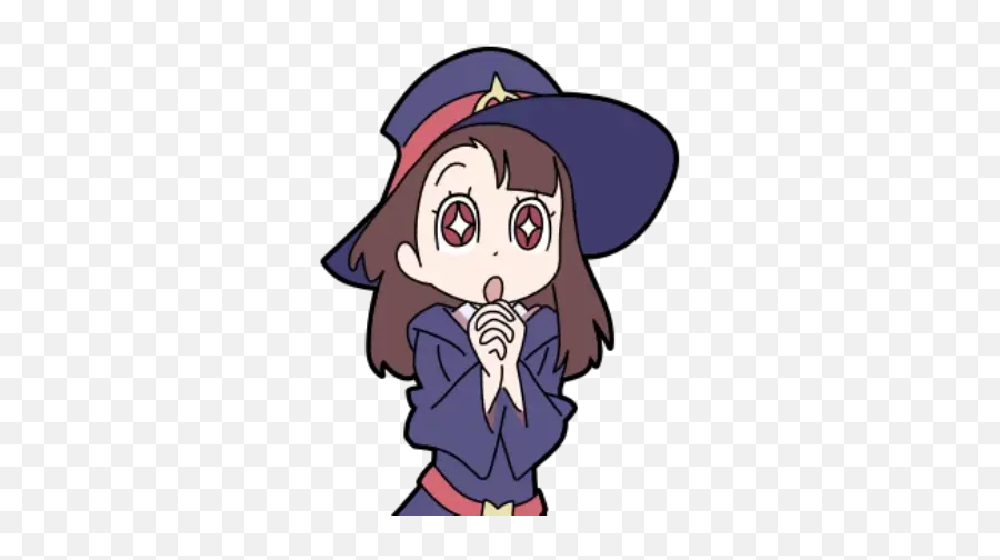 Little Witch Academia Whatsapp Stickers - Little Witch Academia Stickers Emoji,Little Witch Academia Lotte Emojis