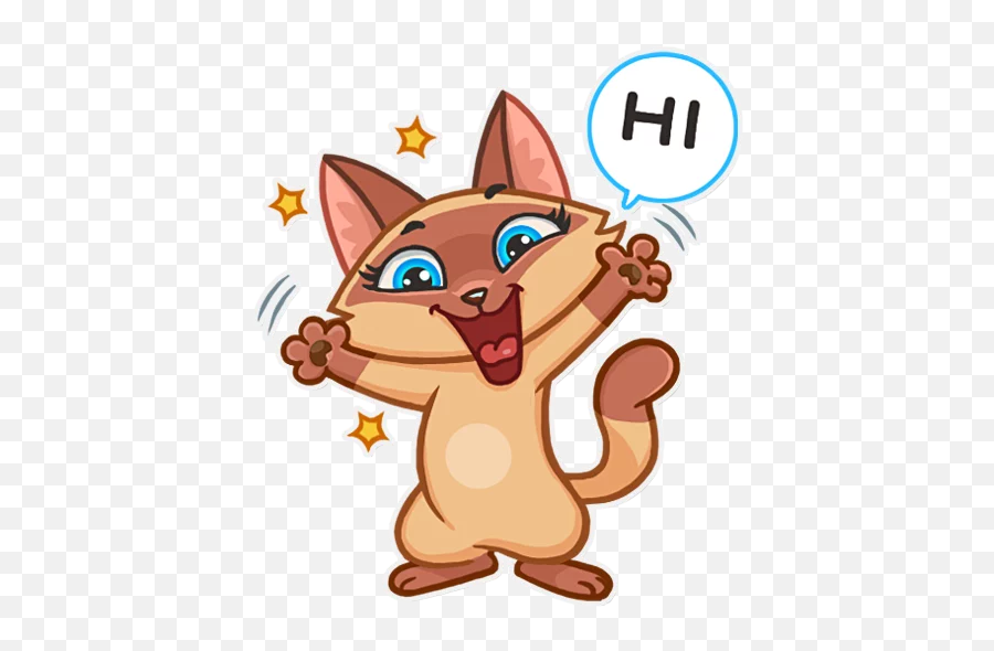 Siamese Kitty - Viber Emoji,Siamese Kitty Emoticon