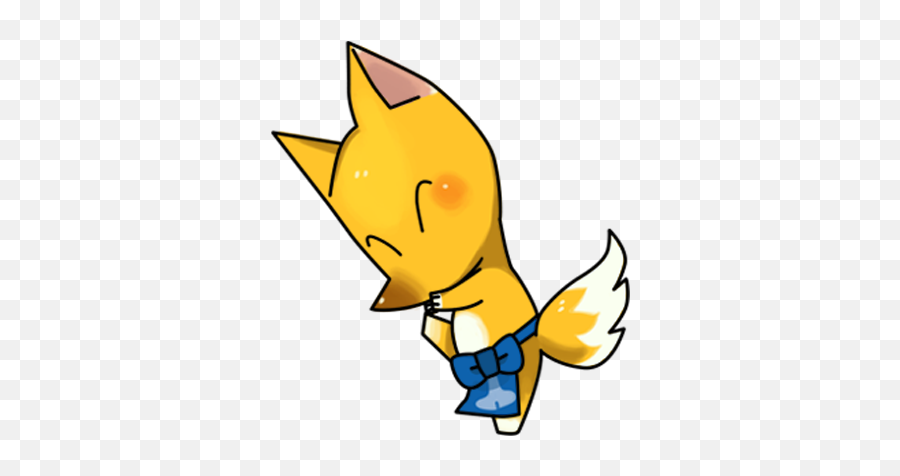 Tiny Foxxy - Cute Fox Animal By Jose Paolo Borromeo Fictional Character Emoji,Cute Little Cow Emoticon