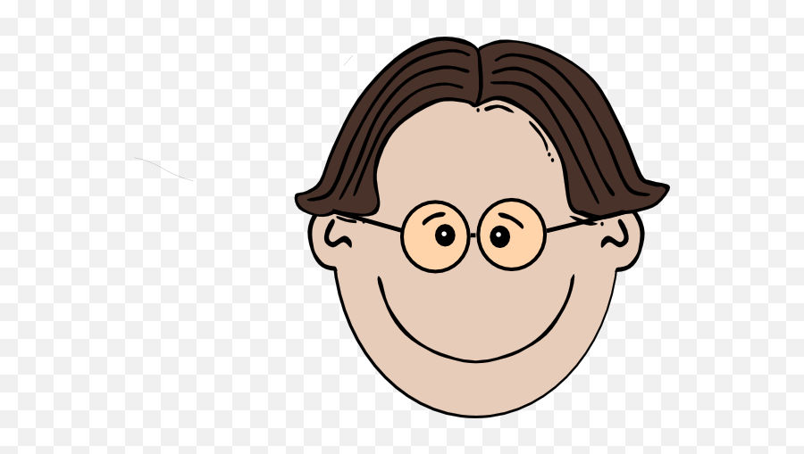 Smiling Boy With Glasses Clip Art At Clkercom - Vector Clip Emoji,Dirk Glasses Emoticon
