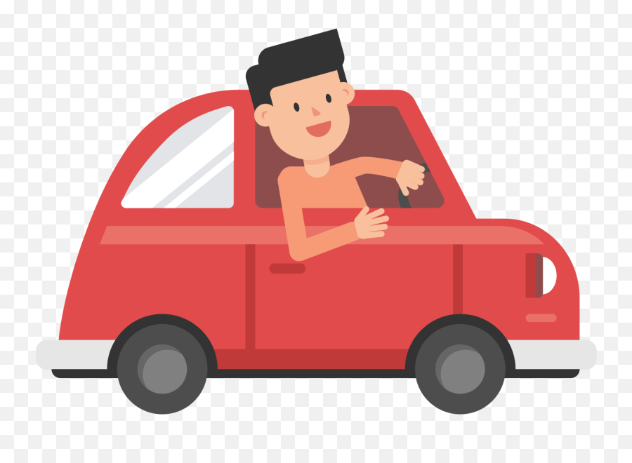 Fileman Driving Car Cartoon Vectorsvg - Wikimedia Commons Emoji,2560x1440 Emotions Wallpaper