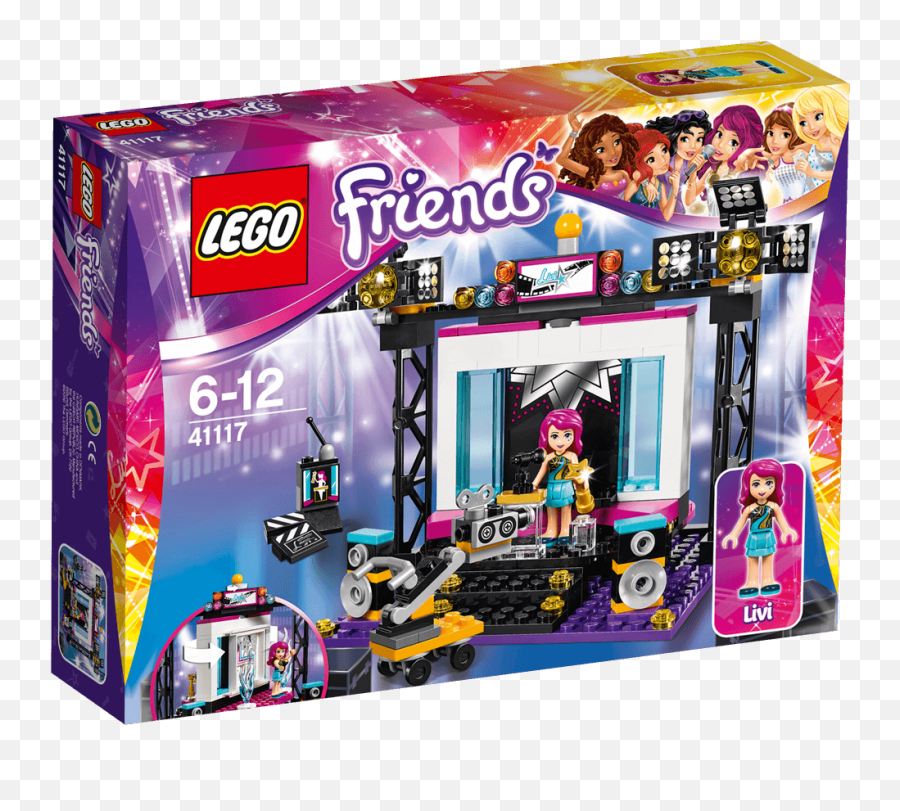 Pop Star Tv Studio 41117 - Lego Friends Sets Legocom For Emoji,Emoji Slang Star Christmas Tree Fortune Teller Ball