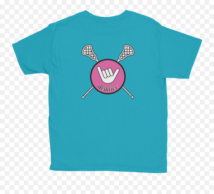 Download Hd Youth Hang Loose Lacrosse Tee Tealpink - T Emoji,Emoticon Hang