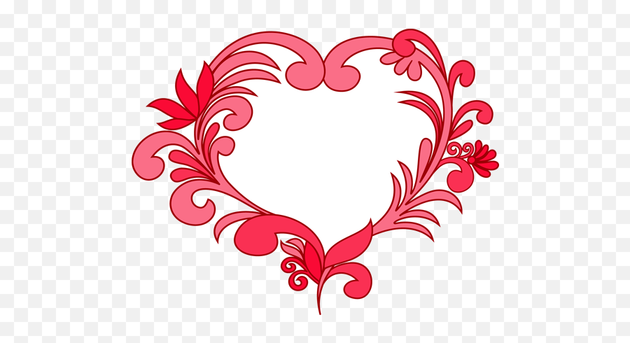 Pink Heart Emoji - Fancy Heart Clipart Png Download Free Printable Valentine Clip Art,Heart Emoji Png