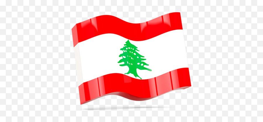 Wave Icon Illustration Of Flag Of Lebanon Emoji,Red Flag Emoji