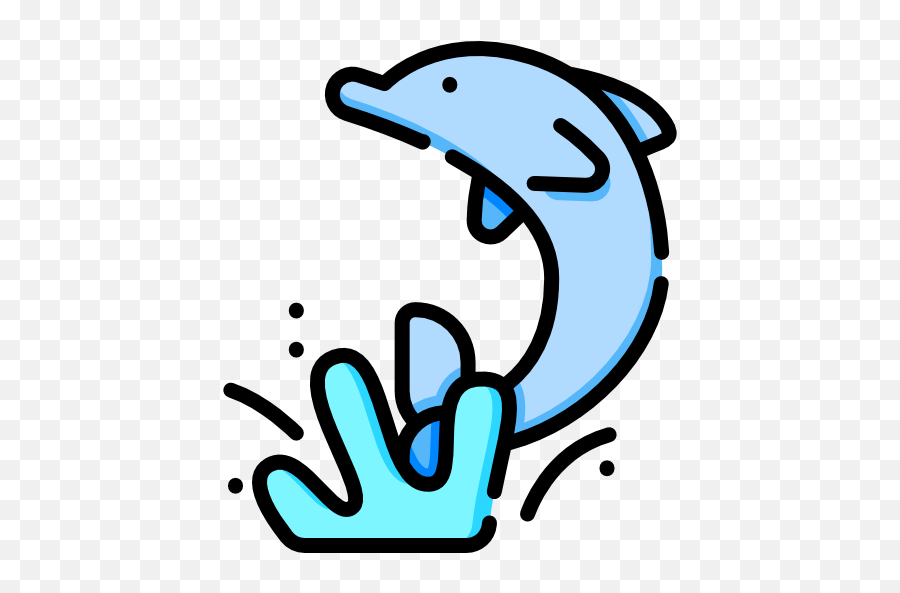 Dolphin - Free Animals Icons Emoji,Emojis Sea Creatures