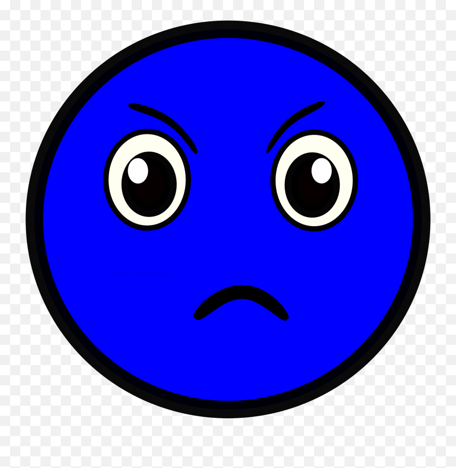 Angry Emoji Pictures U2013 Frontlineicons,Blue Color Emoji