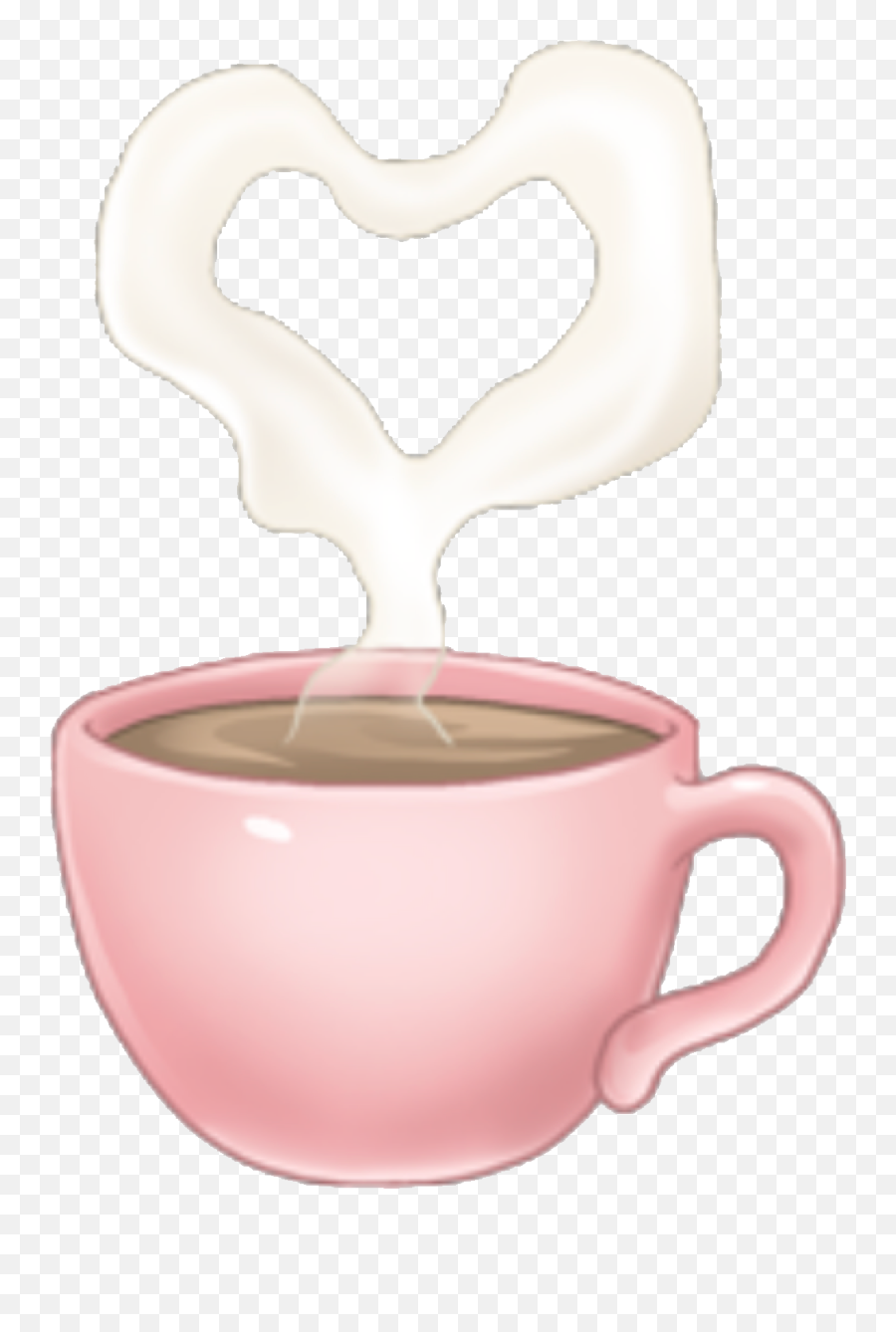 Arimoji Coffee Heart Pink Sticker - Cute Coffee Png Transparent Pink Emoji,Coffee And Heart Emoji