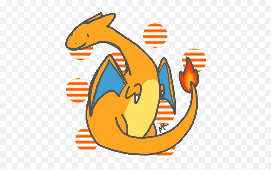 Download Charizard By Melissar1 - Gif Png Image With No Cute Charizard Emoji,Charizard Emoji