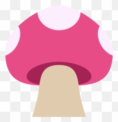 Mushroom Emoji Clipart - Pink Mushroom Png Hd,Mushroom Emoji