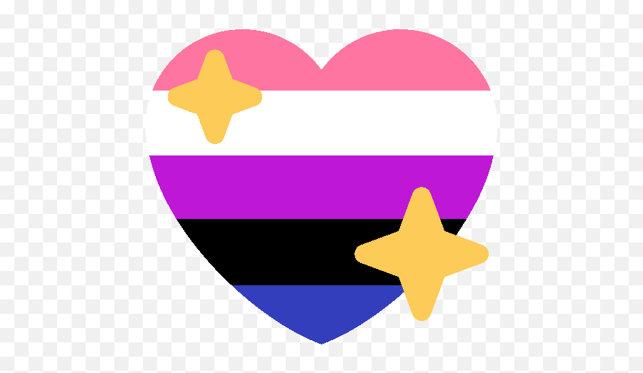 Discord Pride Heart Emojis Genderfluid,Bisexual Flag Emoji